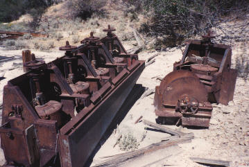 mining equipment is all over the area