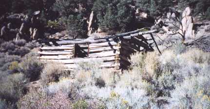 several buildings were log cabins